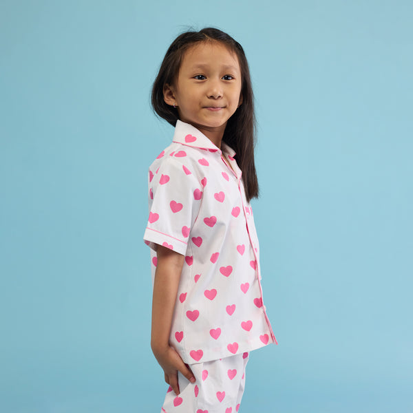 Hearts Shorts Set For Kids