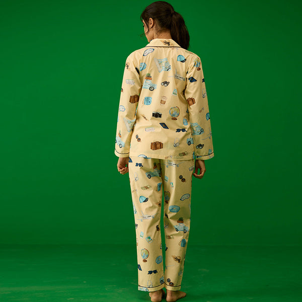Women Travel Pima Pajama Set
