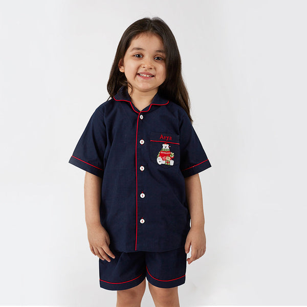 Happy Polar Bear Shorts Set