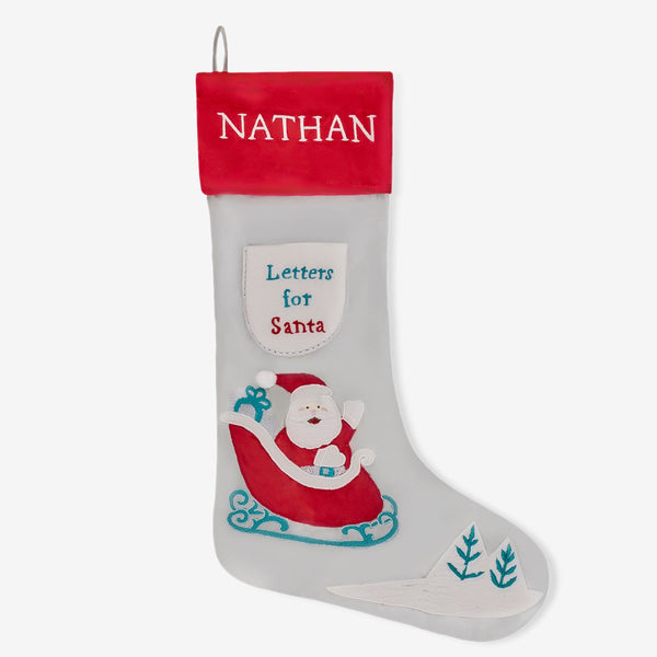 Santa'S Sleigh Luxe Stocking