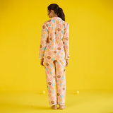 Women Doughnut Peach Pima Pajama Set