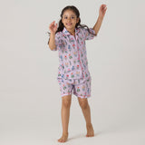 Florals Pima Shorts Set For Kids