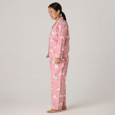 Women Organic Unicorns Pajama Set