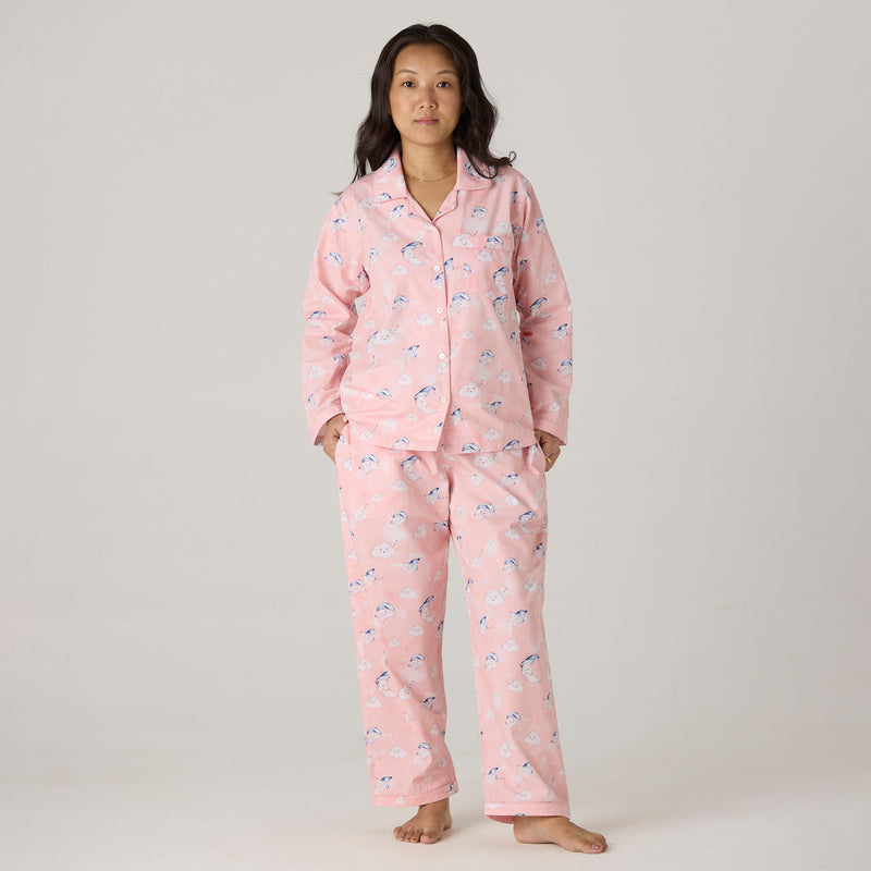 Women Organic Celestial Pink Pajama Set