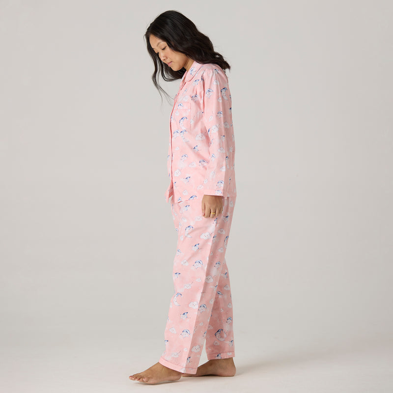 Women Organic Celestial Pink Pajama Set