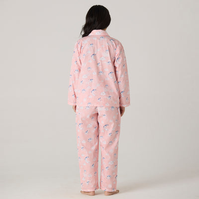 Women Organic Celestial Pink Pajama Set