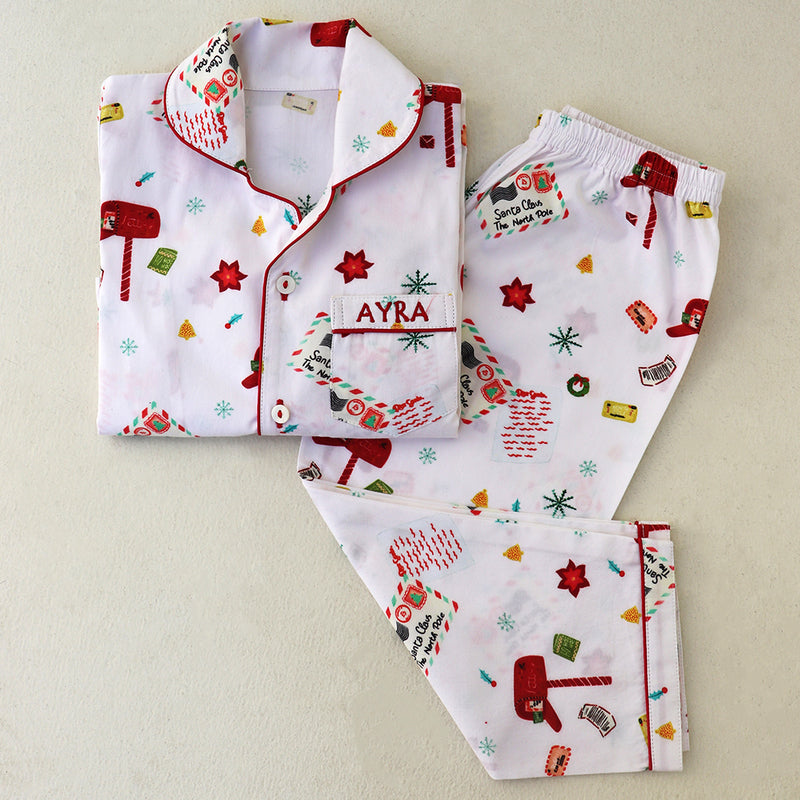 Women Letter To Santa Pajama Set