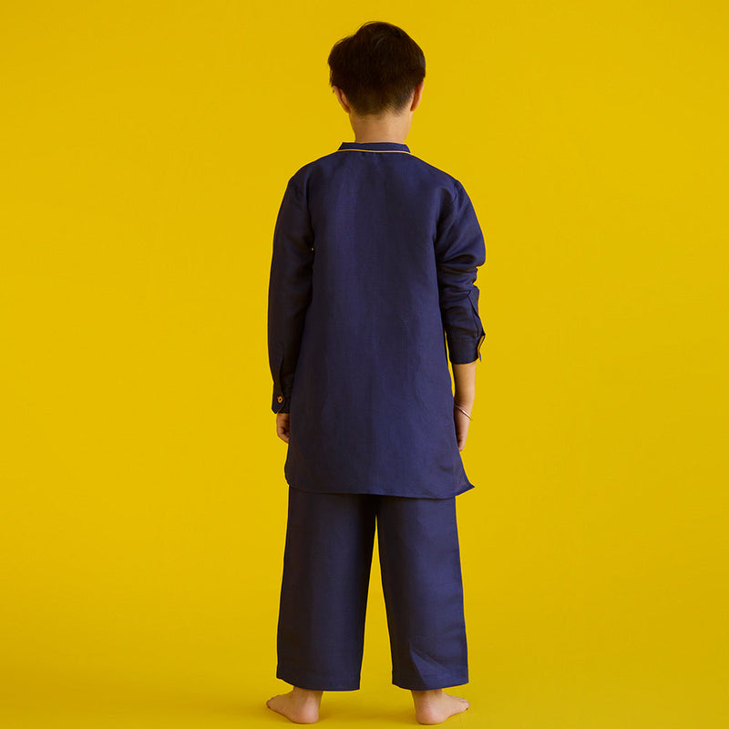 Jay Linen Pant - Navy