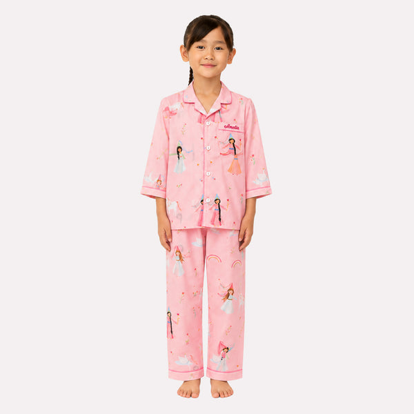 Princess Dreams Pima Pajama Set For Kids