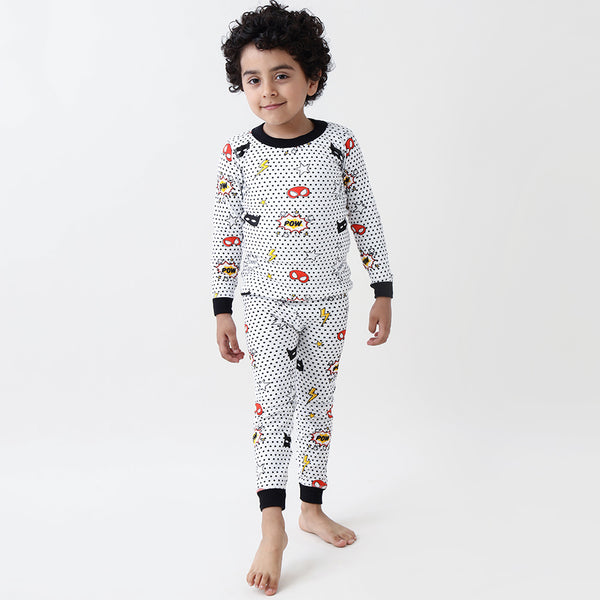 Superhero Jersey Pajama Set