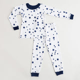 Navy Stars Jersey Pajama Set