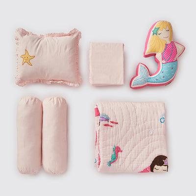 Rockabye Baby Crib Gift Hamper (Mermaids -Pink)