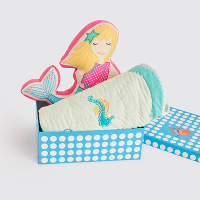 Snuggle Time Crib Gift Set (Mermaids -Mint)