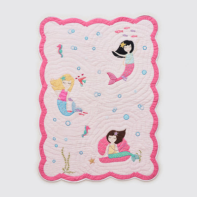 Snuggle Time Crib Gift Set (Mermaids -Pink)