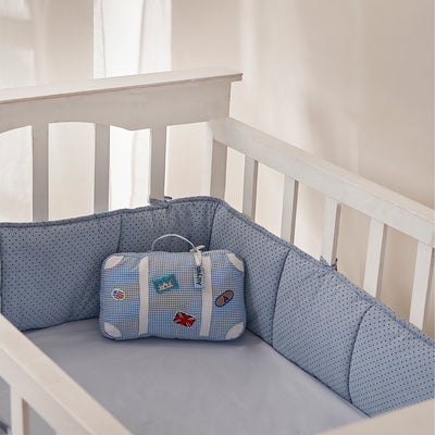 Snuggle Time Crib Gift Set (My World-Blue)