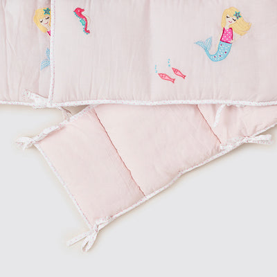 Mermaids Pink Reversible Bumper