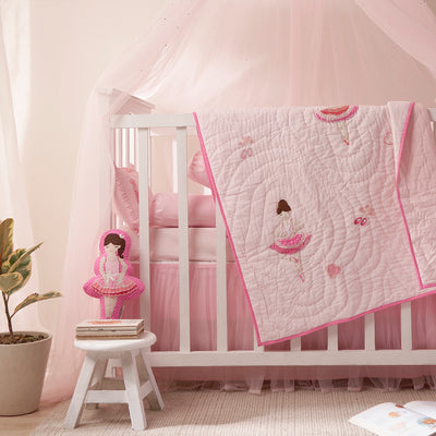 Ballerinas Complete Crib Bedding Set