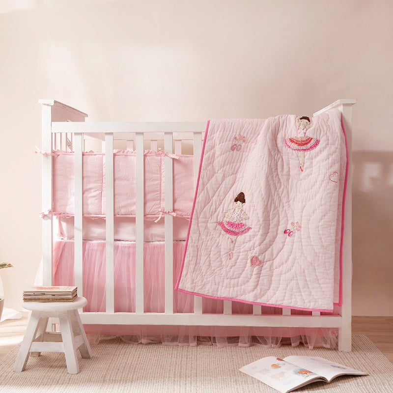 Ballerinas Complete Crib Bedding Set