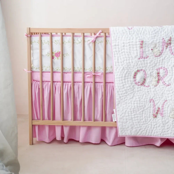 Floral Alphabet Reversible Bumper