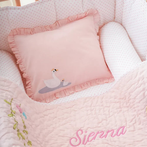 Pink Dots Crib Sheet