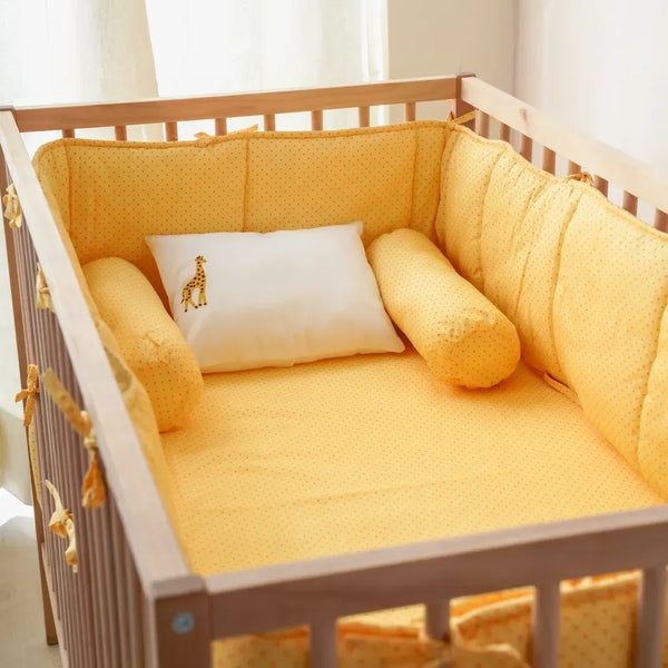 Orange Dot Crib Sheet