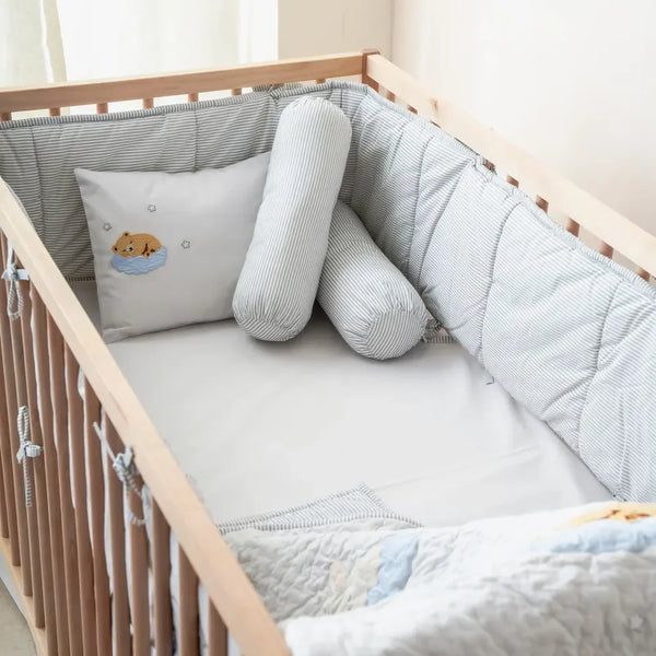 Classic Grey Crib Sheet