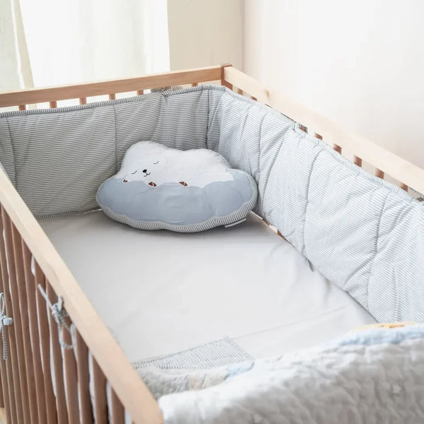 Classic Grey Crib Sheet