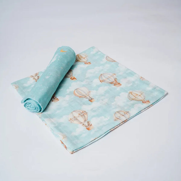 Vintage Balloons Organic Swaddle Set