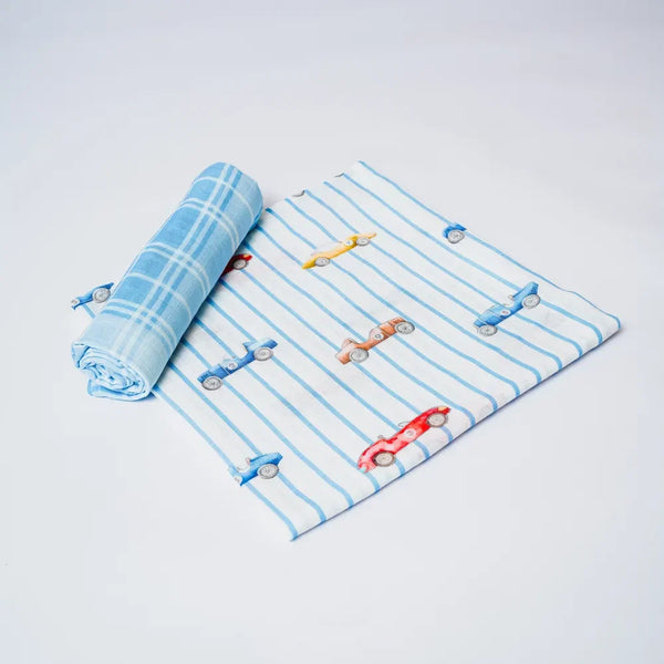 Vintage Racers Organic Swaddle Set