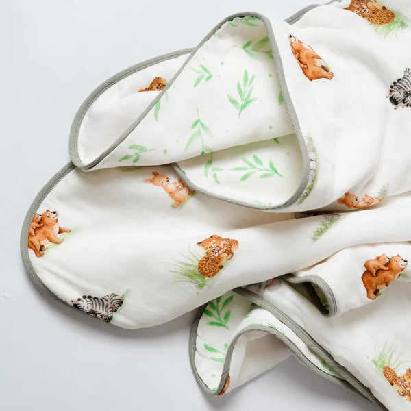 Snuggle Safari Organic Reversible Blanket