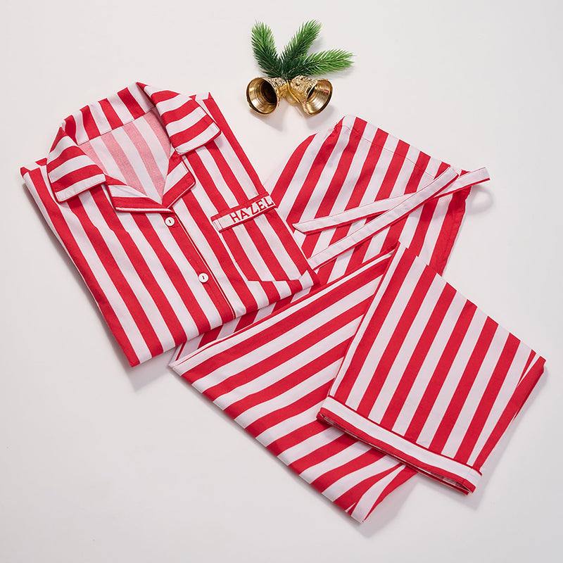 Men Holiday Stripes Pajama Set