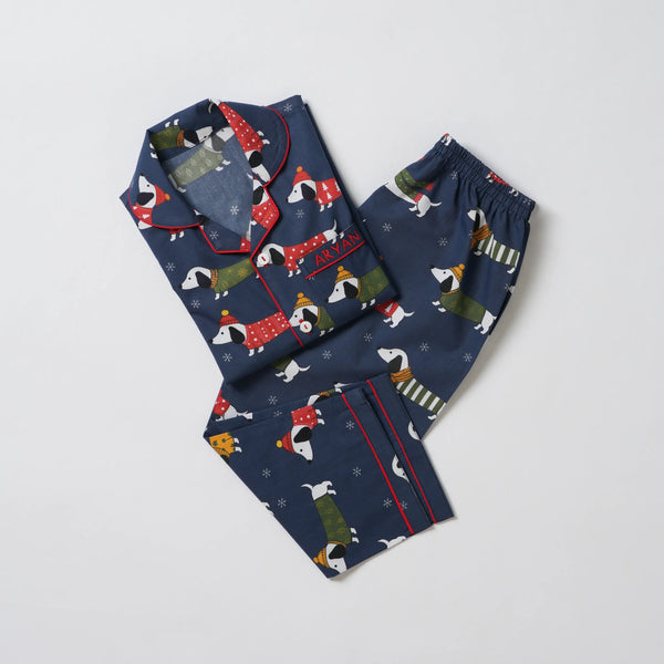 Men Holiday Puppy Love Pajama Set