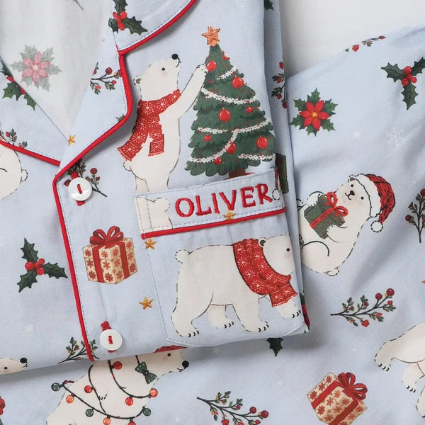 Women Snowy Bear Pajama Set