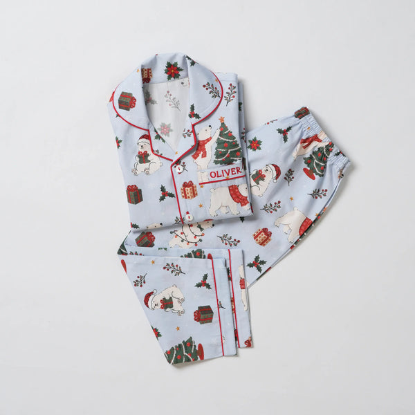 Women Snowy Bear Pajama Set