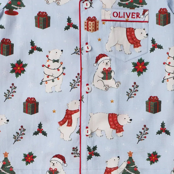 Women Snowy Bear Pajama Set