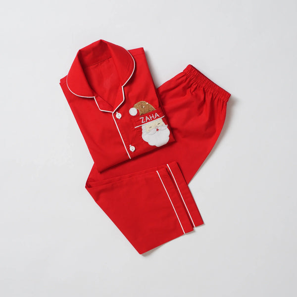 Santa Sparkle Pajama Set For Kids