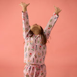 Florals Pajama Set For Kids