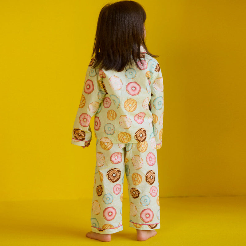 Doughnut Aqua Pajama Set For Kids