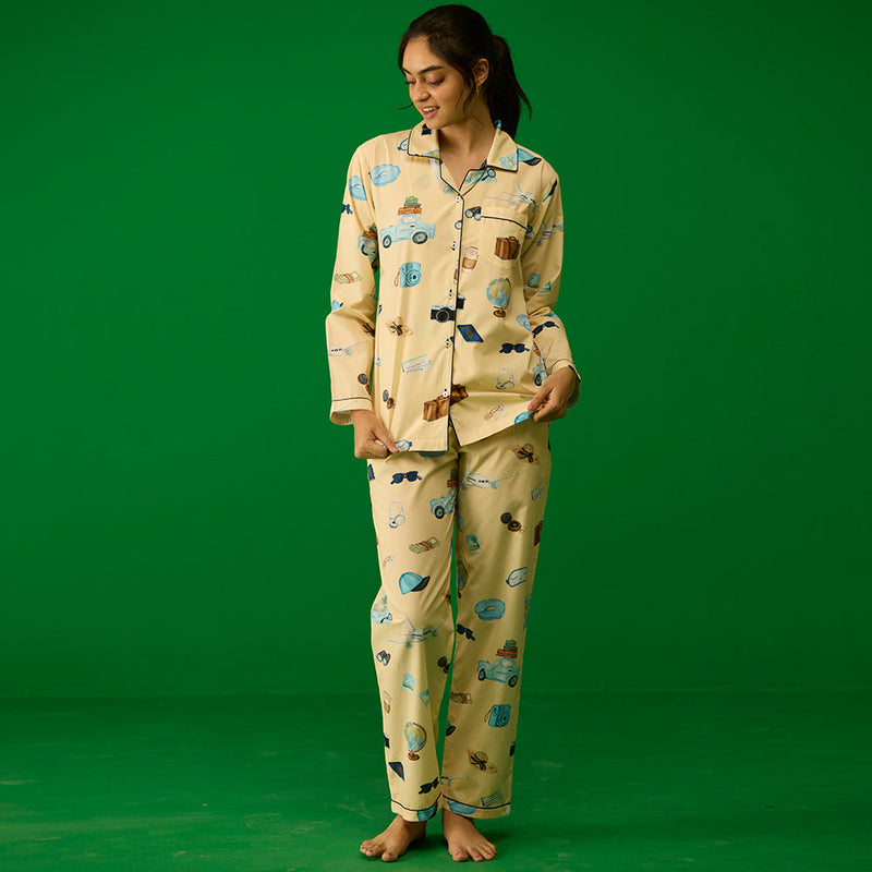 Women Travel Pajama Set