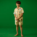 Travel Pima Shorts Set For Kids