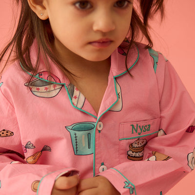 Baking Pima Pajama Set For Kids