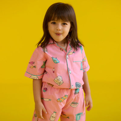 Baking Pima Shorts Set For Kids