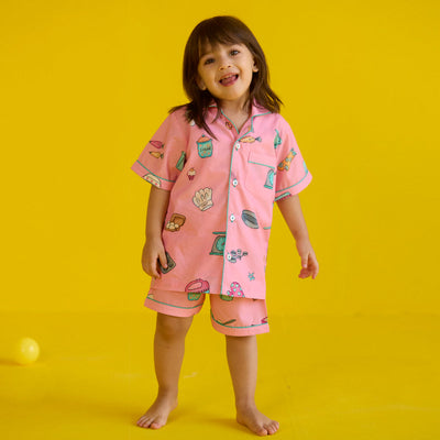 Baking Pima Shorts Set For Kids