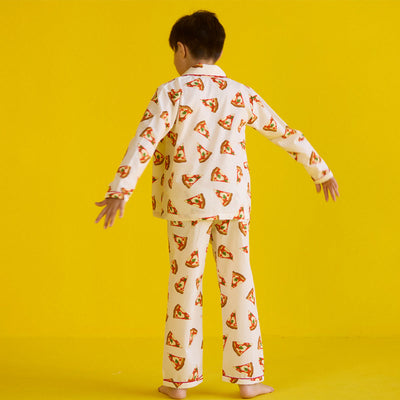 Pizza Party Pima Pajama Set For Kids