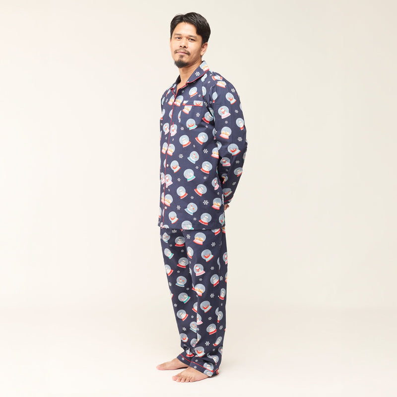 Men Snowglobes Pajama Set