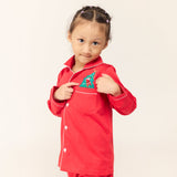 Deck The Halls Pajama Set For Kids