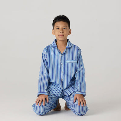 Nautical Striped Pajama Set For Kids