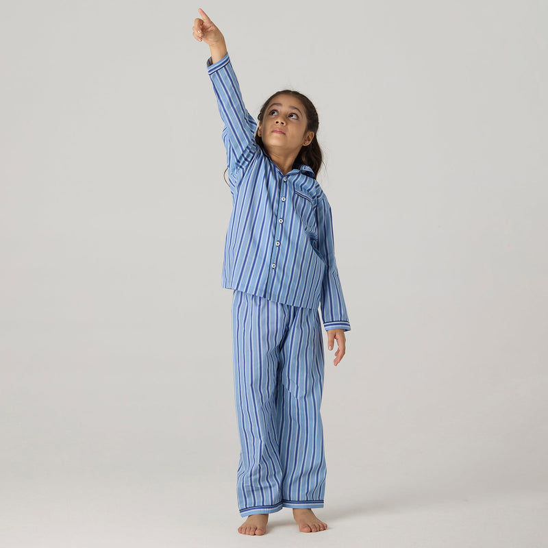 Nautical Striped Pajama Set For Kids