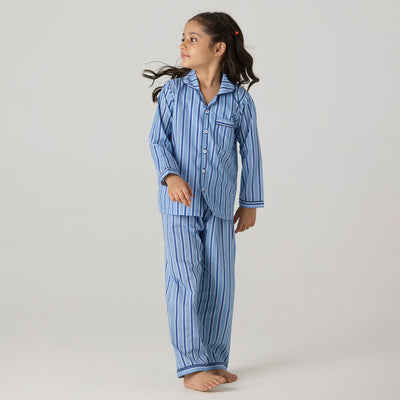 Nautical Striped Pajama Set For Kids