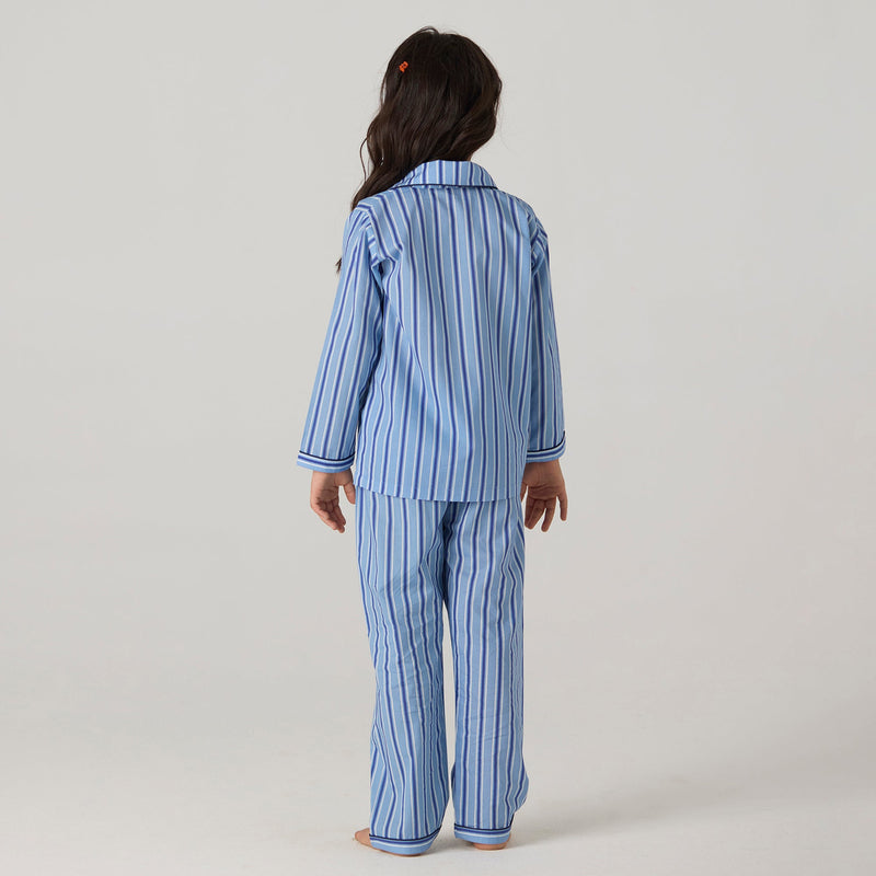 Nautical Striped Pajama Set For Kids